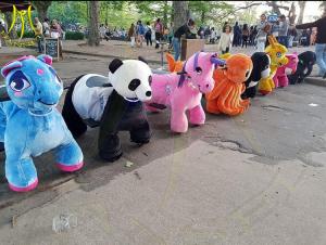 Wholesale Hansel amusement children game electric unicorn motorized plush animal from china suppliers