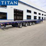 4 Axle Extendable Trailer 58M Wind Blade Turbine Transport Telescopic Trailer