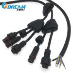 PA66 Waterproof Connector 3 4 5 Pin Male Female LED Light Connector for Outdoor