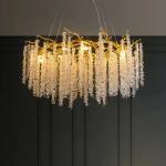 G9 Modern Lobby Chandelier Crystal Grand Hospitality Chandeliers Energy Saving