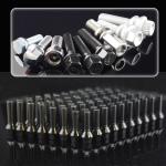 Grade 10.9 Extended Bmw Wheel Bolts Black Shank 44mm For BMW F Chassis G Chassis
