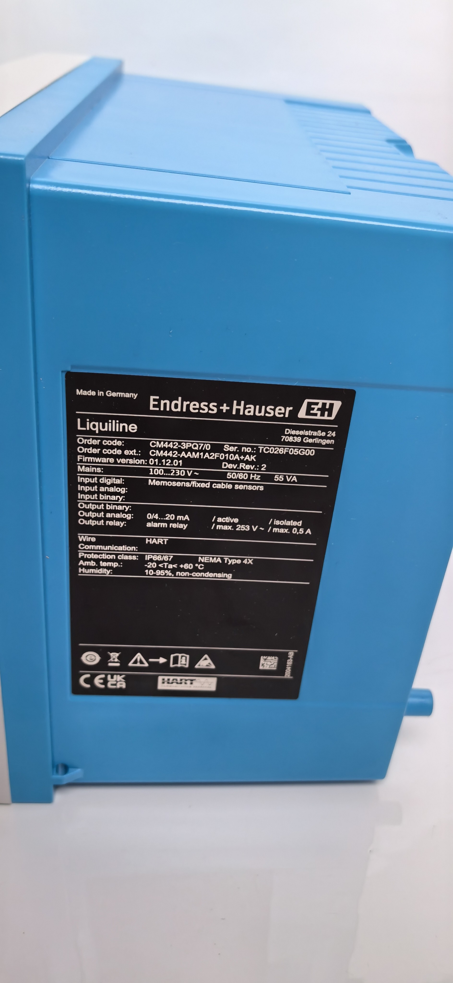 Endress Hauser Endress Prosonic 1-/2-Channel Transmitter Liquiline CM442-AAM1A2F010A+AK