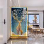 Elk Nordic Living Room Screen Partition Laser Cut Stainless Steel For Hotel