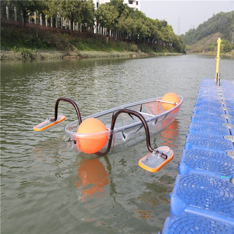 Glass Bottom Polycarbonate Boat Large Capacity For Outdoor Entertainment