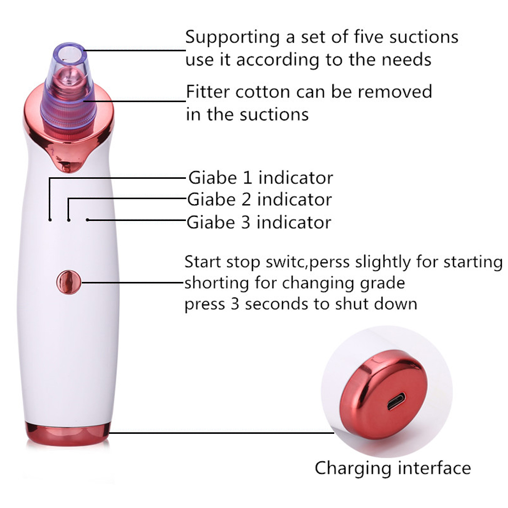 Pore Cleaner Extractor De Espinillas Productos De Belleza Blackhead Remover Vacuum