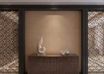 Embossed Retro Vintage Wallpaper , Contemporary Home Interior Wallpaper