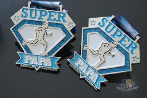 Wholesale Custom Virtual Marathon Sport Metal Award Medals Glitter Color Medallion With Ribbon from china suppliers