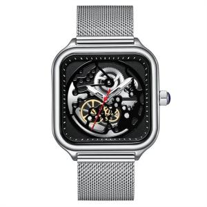 Wholesale Charm Hollow Mechanical Men's Watch Japan Movt Womens Square Quartz Watch from china suppliers