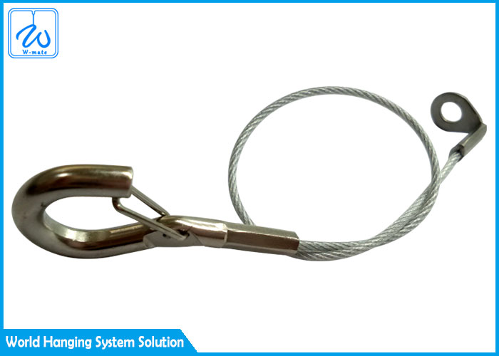1.5mm Cable Sling Wire Rope Cable Assemblies With Hook And Bend Eye