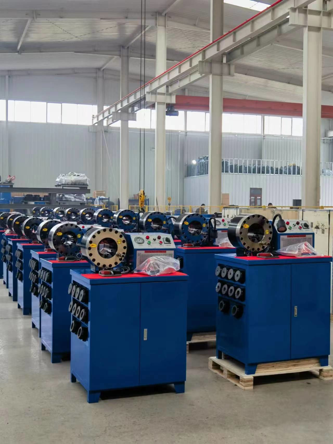 2 Inch High Model 10 Dies Rubber Hose Crimping Machine With 600T Crimping Force