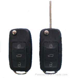 Wholesale volkswagen replacement flip remote folding keys without chip from china suppliers