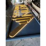 3d Outdoor Advertising Channel Led Letters Stainless Steel Backlit Led Sign Led
