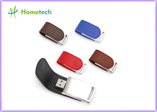 Quality Bulk Promotional Leather USB Flash Disk Drive 4GB 8GB 62mm*27*12mm for sale