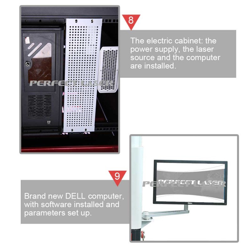 PE-UV-3W 5W 7W 10W UV Laser Marking Machine With Enclosed Cover