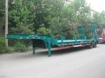 35 Tons Semi Low Bed Trailer With Bogie Suspension High Strength Steel