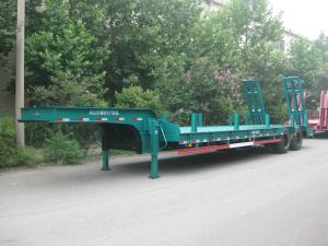 Wholesale 35 Tons Semi Low Bed Trailer With Bogie Suspension High Strength Steel from china suppliers
