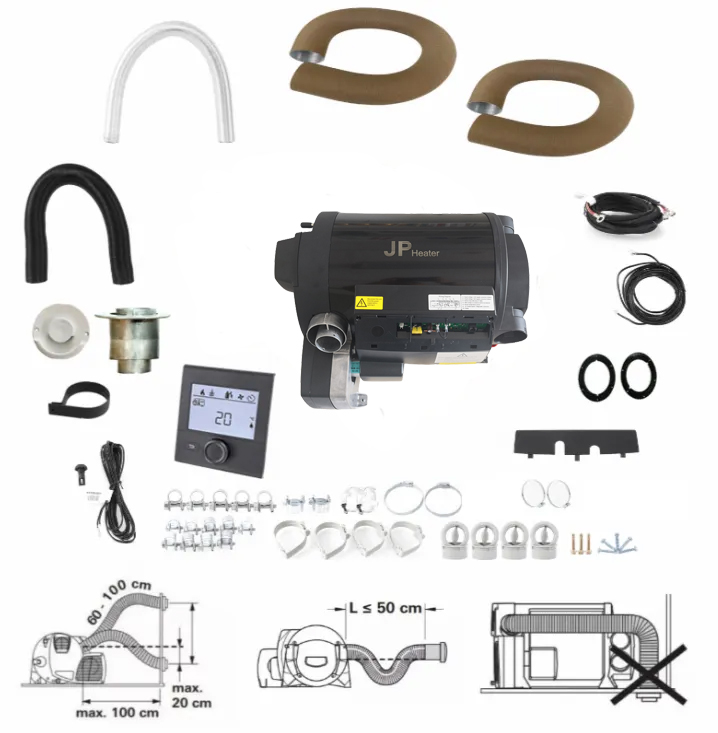 JP 110V 220V petrol gasoline LPG diesel air water truma combi 6 6e heater