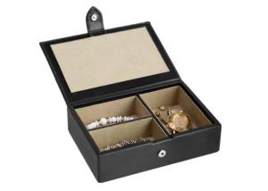 Wholesale Luxury Leather Jewelry Box Cardboard + Leather + Velvet Screen Printing Surface Finish from china suppliers