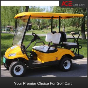 Wholesale Luxury 4kw Lifted 4 Seats Hunting Electric Golf Cart Yellow Color from china suppliers