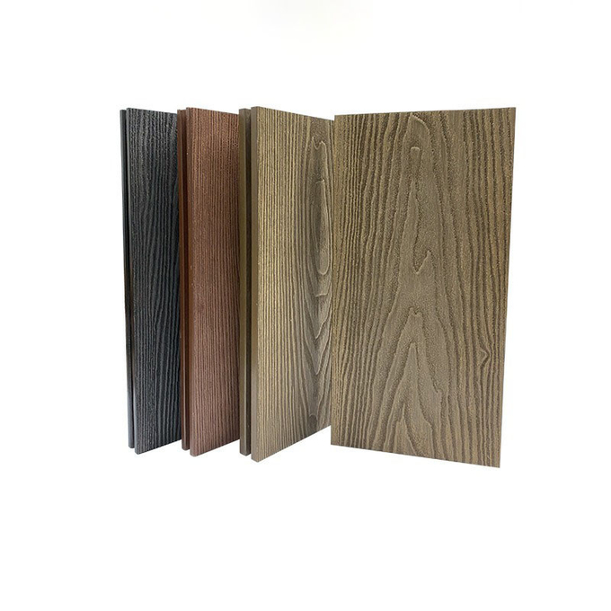 145x22mm Wood Plastic Composite Wpc Flooring 3D Deep Embossed Board Outdoor Park Balcony
