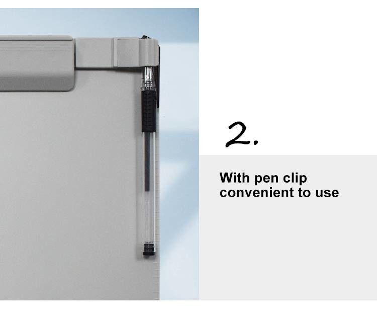 UCI Magnetic Plastic Clipboard With Pen Holder A4 Writable MCB1912-P