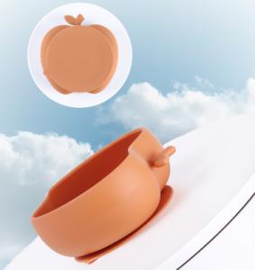 Wholesale Practical Silicone Bowl SuctionApple Silicone Supplementary Food Bowl Baby Anti slip Tableware Bowl from china suppliers