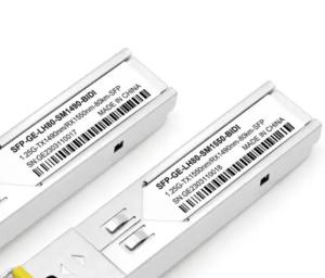 Wholesale 1.25G 80km SFP Fiber Optic Transceiver 1490/1550nm SC Connector BIDI OEM Manufacturer from china suppliers