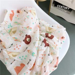 Wholesale Infant Muslin Receiving Blankets Adorable Eco Friendly Zero Formaldehyde from china suppliers