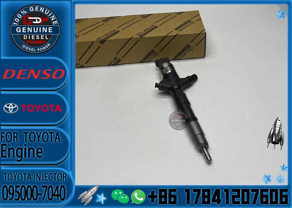 2KD CR Diesel Fuel Nozzle Injector 095000-7040 Common Rail Injector 095000 7040 0950007040 for Toyota