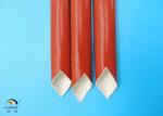 Flexible Flame Retardant Silicone Coated Fiberglass Sleeving / Expandable Tubing