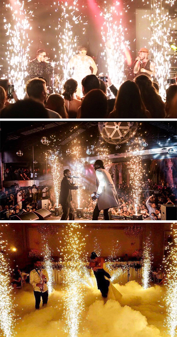 Wireless Remote Electric Firing System Sparkler Wedding Cold Spark Machine