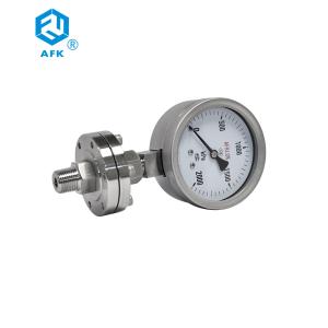 Wholesale AFK SS316 Threaded Diaphragm Pressure Gauge 2000KPa For Hydraulic Industries from china suppliers
