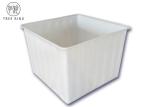 K700Kg Rotomolding Poly Box Truck , Flat Sided Bulk Heavy Duty Laundry Cart On