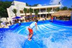 Novelty Flowrider Water Ride , Two Surfers Surf Skateboard For Water Park /
