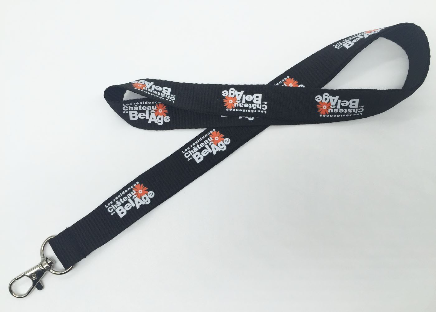 Trade Shows Silk Screen Lanyards , Royal Blue Lanyards With Customized Logo