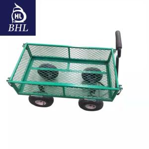 Wholesale Four-wheel Heavy Duty Garden Cart Wagon Cart 86*46*85 Dimension for Versatile Gardening from china suppliers