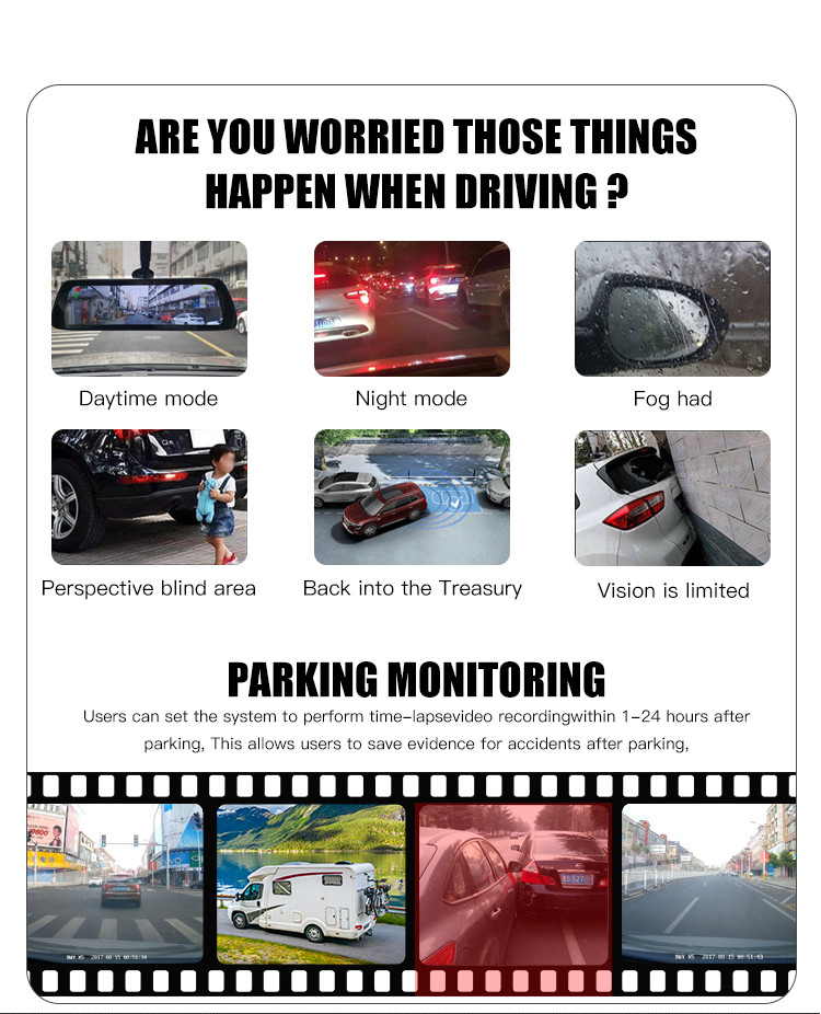 ODM Car Waterproof Wireless Backup Camera Night Vision GC2053 Sensor