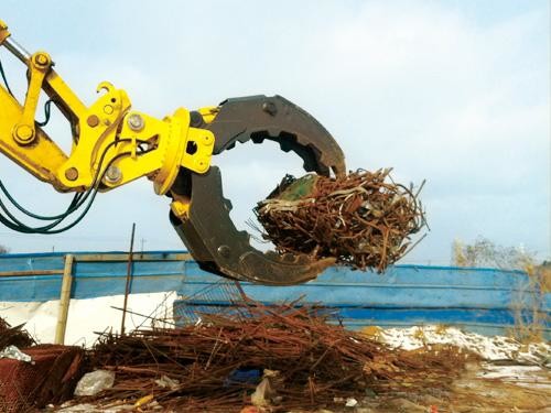 CTHB Hydraulic Rock Grab For Excavators Q235B Digger Grapple