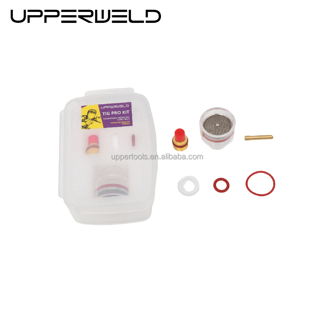 Upper 24 53NQCN WP9 20 2.4mm TIG Welding Consumables Pyrex Glass Cup Kit for Welding