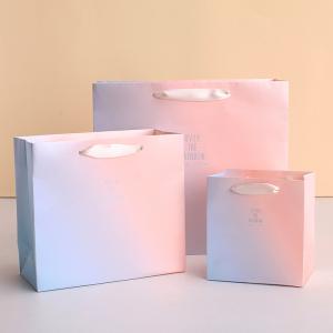Wholesale Ribbon Shopping 210GSM Art Gift Custom Printed Paper Bags from china suppliers