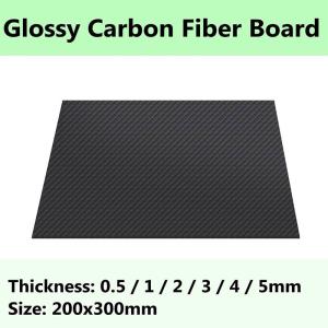 Wholesale 100% 3K Plain Weave Carbon Fiber Sheet Laminate Board 100 X 250 X 0.5MM from china suppliers
