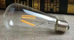 Wholesale No Flicker ST64 Incandescent Filament Lamp , Cool Filament Light Bulbs 2700K from china suppliers