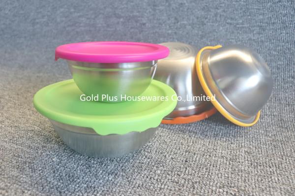 Kitchen dinnerware multicolor salad soup rice bowls stainless steel mixing bowl