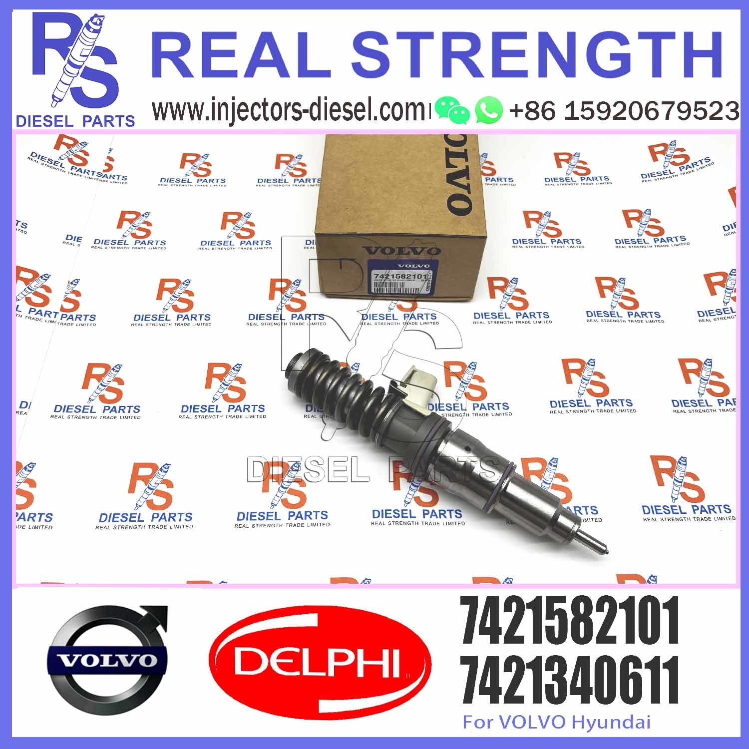 Diesel Fuel Injector 21582101 7421644602 7485000674 7485003951 7421582101 E3.18 for V-O-L-V RENAULT 11LTR EURO3 HI