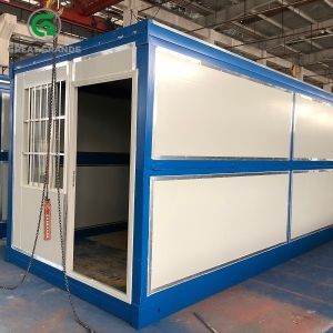 Wholesale Modular Prefabricated Folding Container Home Site Office Galvanized Steel from china suppliers