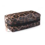 Portable Women Leopard PU Leather Travel Makeup Bag