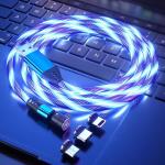 Length 3.5Ft 1.15m Fast Charging USB Cables 540 Degree Free Rotate