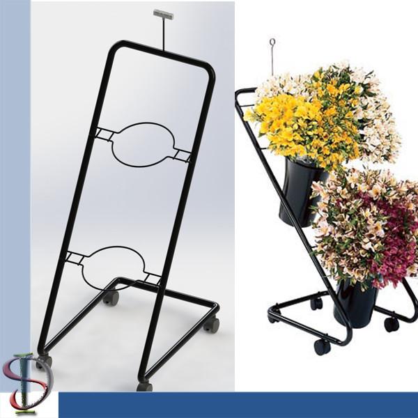 Floral Stand Display Stand /2 bunches flower metal step tiers display rack / POP