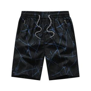 Wholesale Oem Factory Manufacturer Custom Logo Beach Shorts Mens 100% Cotton Elastic Waist Shorts from china suppliers