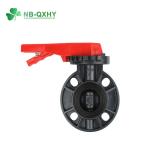 Flange Connection PVC Butterfly Valve for Pressure Test Water Supply Valve by
